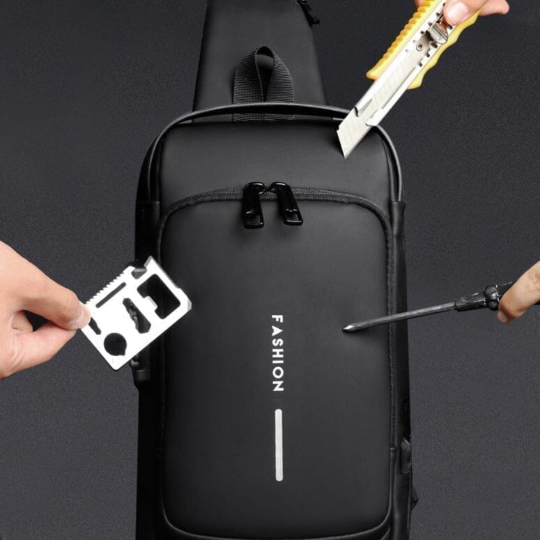 Anti-Theft Backpack with USB Lock Slim Bag